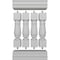 Ekena Millwork Fiberthane Oxford Balustrade Railing Kit, Style N (7 5/8" On-Center Spacing to Pass 4" Sphere Code) BALK38X024OXN - alternate 3